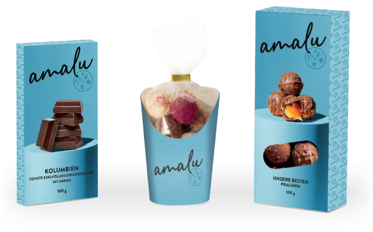 Produktfotos AMALU Schokolade